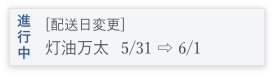 進行中週アラート